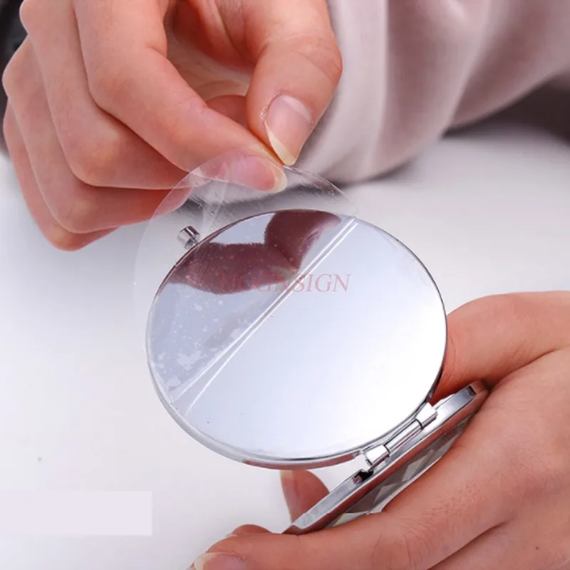 Portable mirror cartoon small mirror portable folding double-sided portable mini makeup mirror