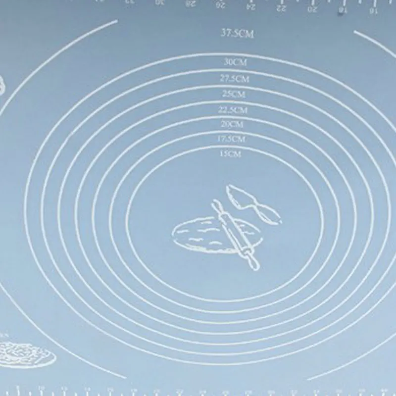 AMW 50*40 см силиконовый коврик для выпечки для раскатки теста подкладка для замешивания теста формочки для выпечки Аксессуары для выпечки