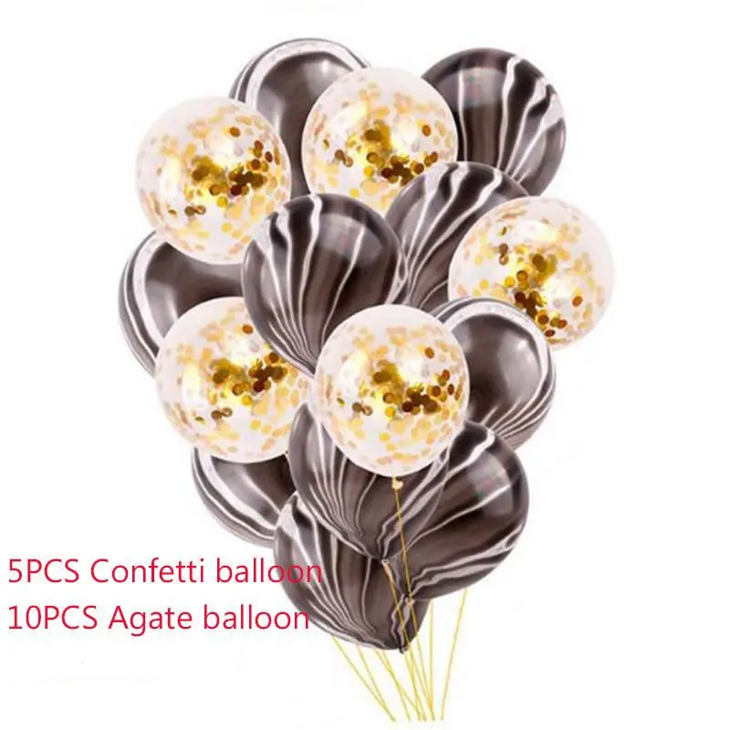 Vacclo 15 шт. конфетти латексные шары воздушные шары Цвета Агата Набор Свадебные украшения для дня рождения воздушные шары с днем рождения воздушные шары - Цвет: Насыщенный сапфировый