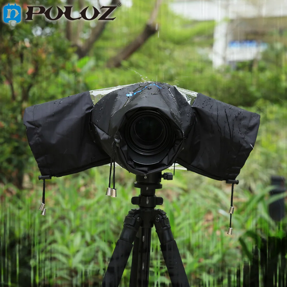 PULUZ Professional Camera Rain Cover Coat Bag Protector Rainproof Against Dust Raincoat for Canon Nikon Pendax DSLR SLR Camera camera : image PULUZ Professional Camera Rain Cover Coat Bag Protector Rainproof Against Dust Raincoat for Canon Nikon Pendax DSLR SLR Camera camera