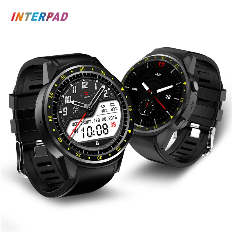 Interpad F1 Smart Watch GPS Dual Camera Blood Pressure Smartwatch Heart Rate Monitor Sleep Tracker With Compass Smart-watches