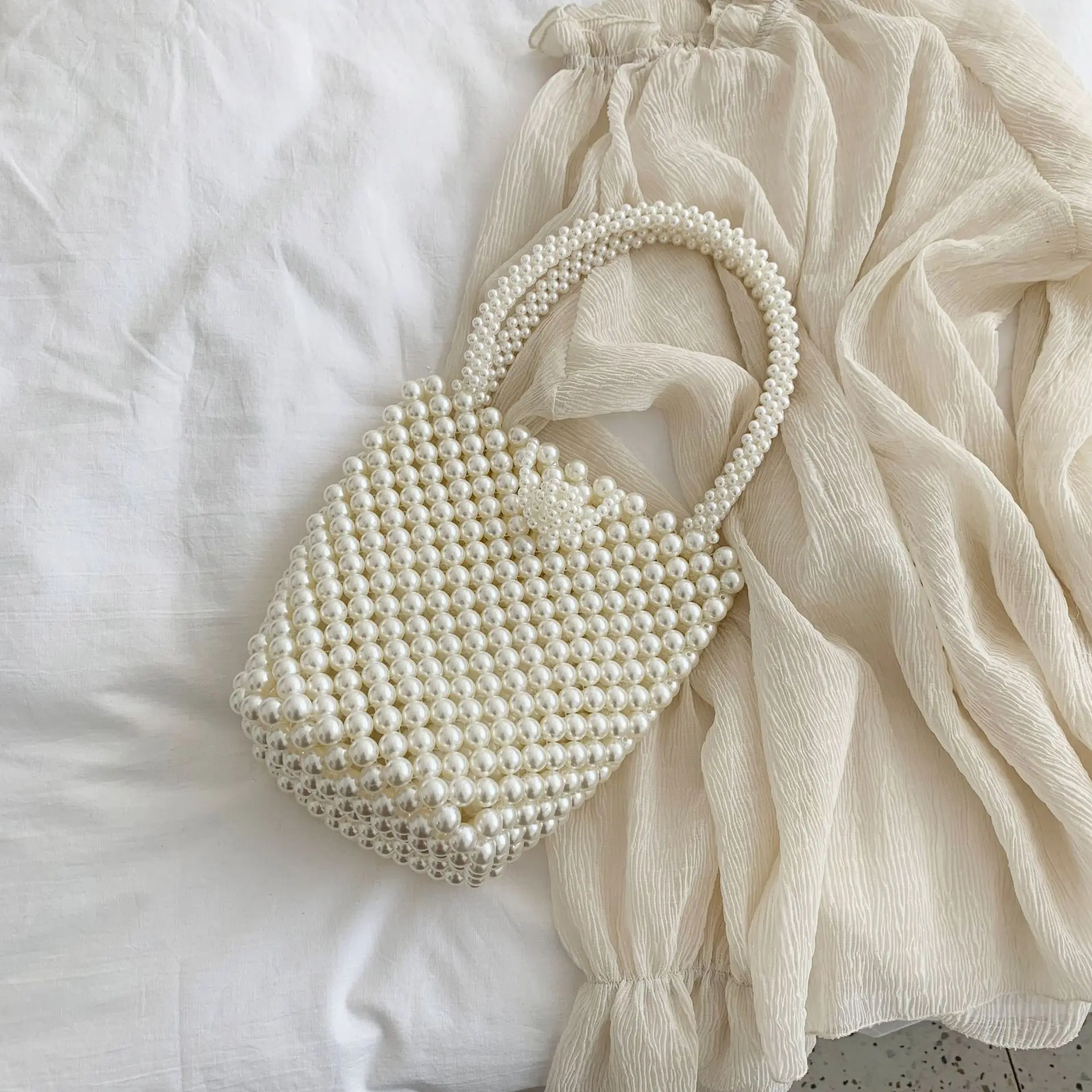 Bolsas de de de cristal tejidas a mano, bolsos Vintage de fiesta, carteras con cuentas para niñas y niños, monedero|Cubos| -