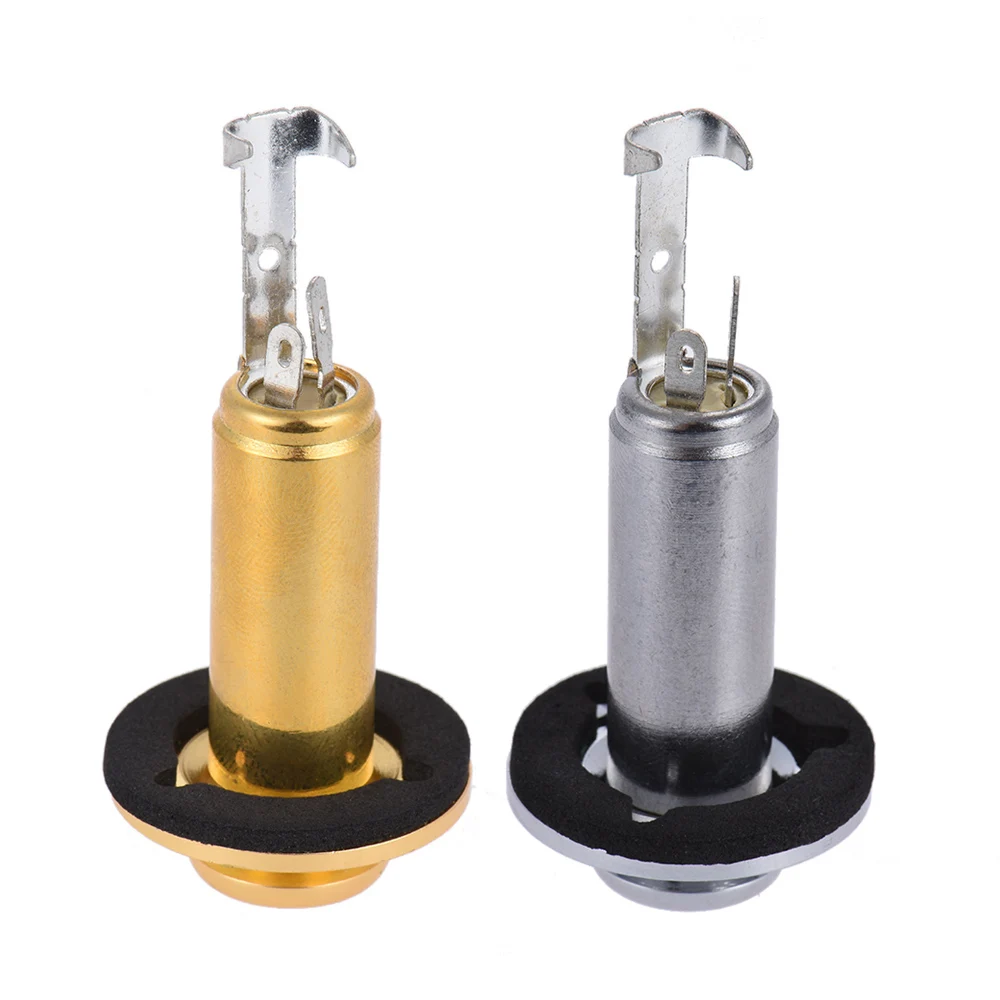 Mono Guitar End Pin Acoustic Guitar Endpin Jack Socket Plug 6.35mm 1/4