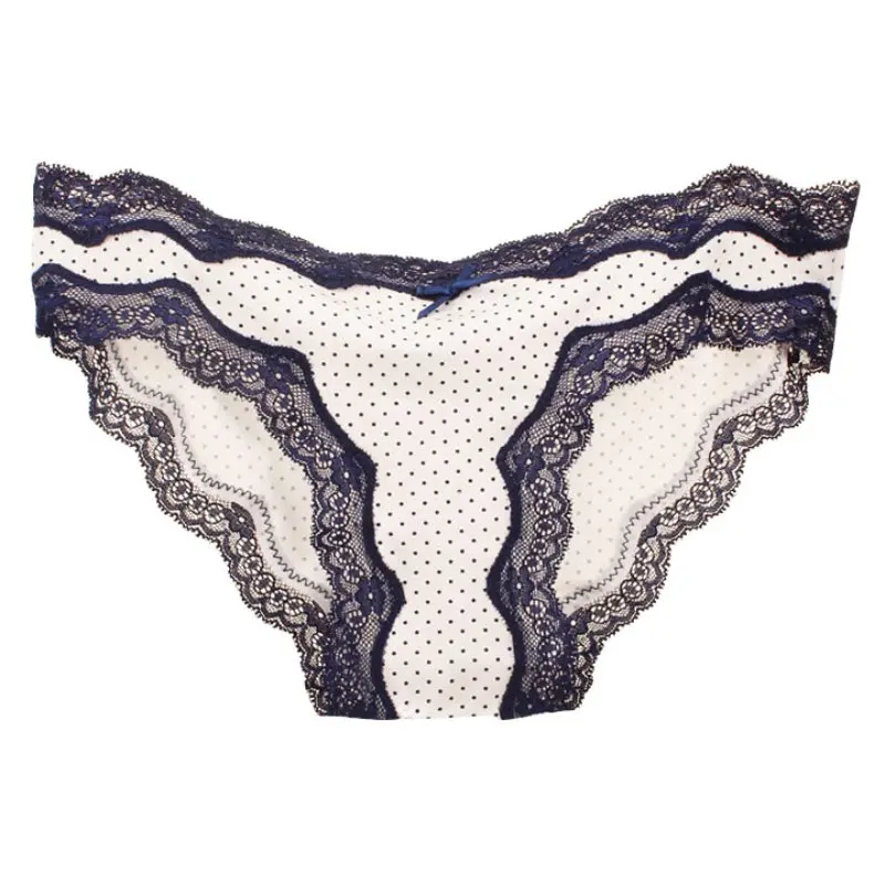 

1 Piece Sexy Lace Brief Women Panties Dot Print Lady's Underwear Briefs