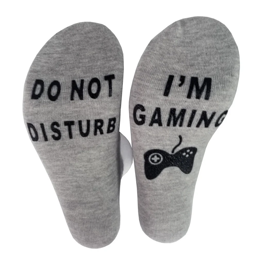 Носки хлопковые с забавным не беспокоить I'm Gaming мужские и женские носки