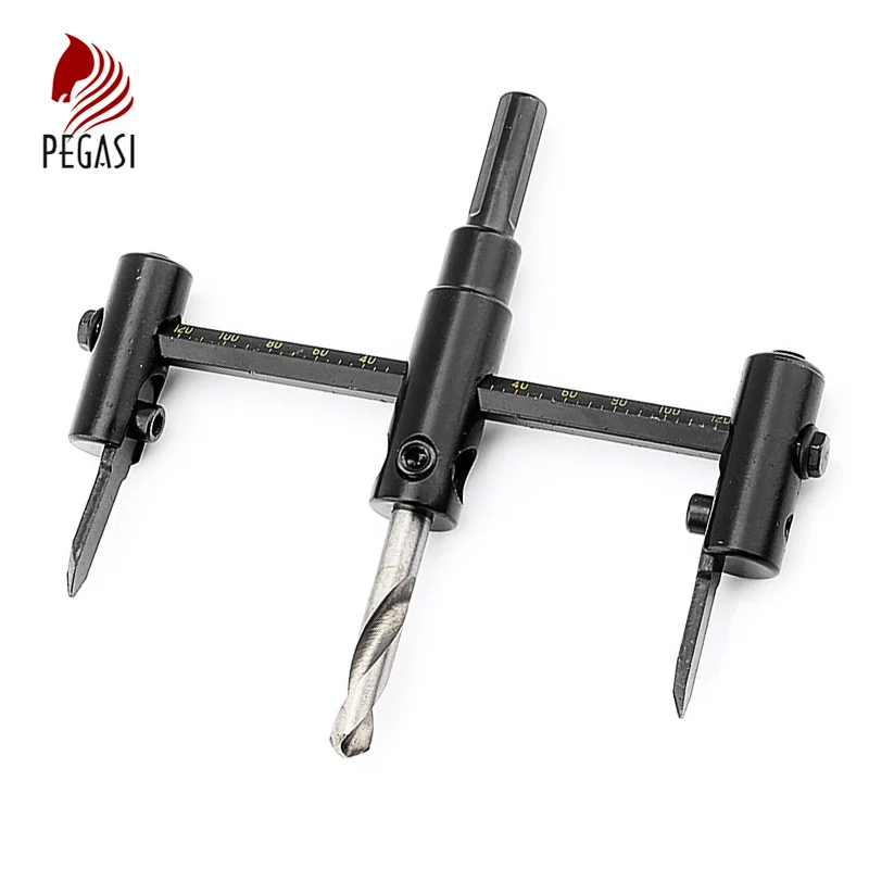 PEGASI Adjustable Wood Drywall Circle Hole Drill Cutter Bit Saw Use