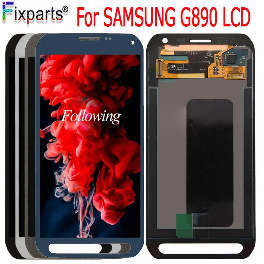 

5.1"For SAMSUNG GALAXY S6 Active LCD G890 G890A SM-G890 Display Touch Screen Digitizer Assembly Replacement For SAMSUNG G890 LCD