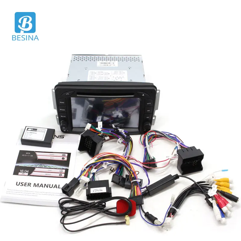 Besina автомобильный dvd плеер для Mercedes Benz W209/W203/M/ML/W163/Viano/W639/Vito 2 Din Автомобильный Радио