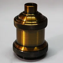 Винтаж E27 держатель лампы E27 разъем Edison патрон базы промышленных Стиль латунь для подвесной потолочный светильник бар украшения