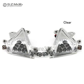 

For KAWASAKI ZX-10R ZX10R 2004-2005 Front LED Turn Signal Indicator Motorcycle Accessories Light Blinker Lamp Clear Smoke
