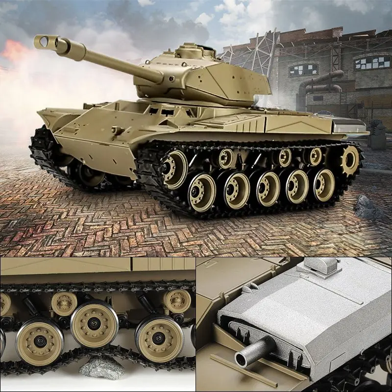 Heng Long 3839-1 2,4 г 1/16 США M41A3 Уолкер бульдог светильник Танк RC боевой танк наружные игрушки для детей подарки большой Танк для мальчиков