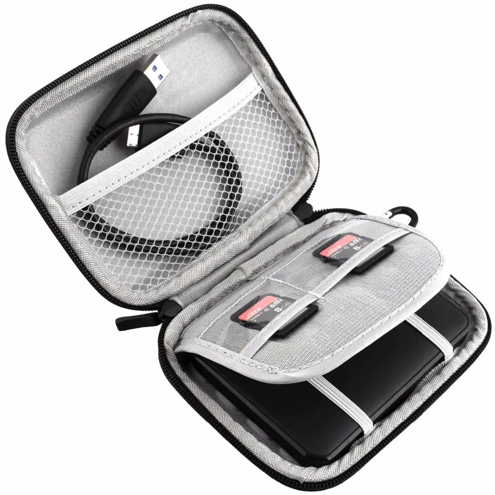 Shockproof Compact External Hard Drive Carrying Case