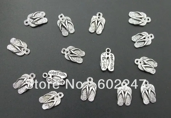 

Free Shipping Tibetan Silver Lucky Shoes Charms pendants, DIY Bracelets Charms