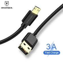 SmartDevil Micro USB кабель 3A Быстрая зарядка Android кабель для зарядки данных для Xiaomi LG samsung кабель для планшета Micro USB шнур