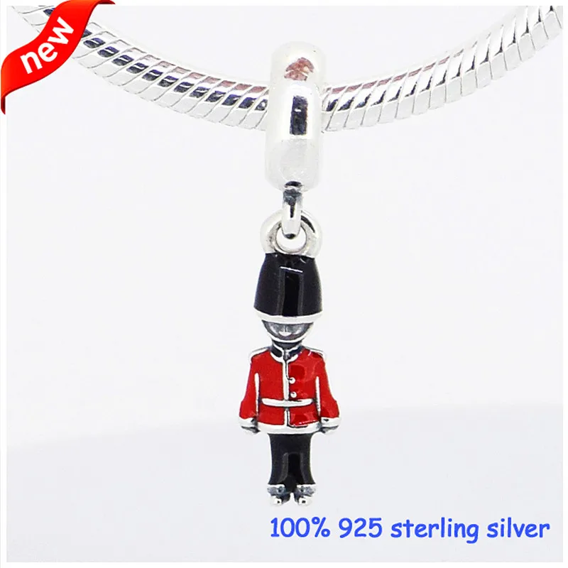 

Beads Fits Pandora Bracelets Genuine 925 Sterling Silver Original Toy Soldier Dangle Charms Bead for Jewelry Making Wholesale