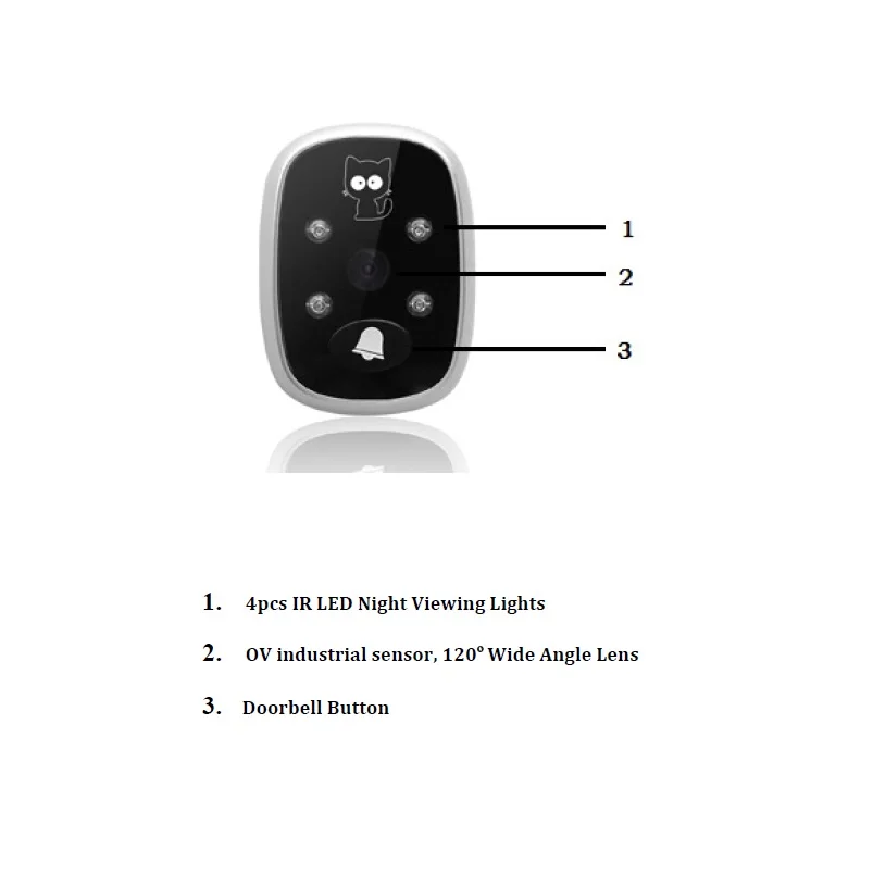 3.5inch video peephole door camera wireless 32Rings IR Night vision 3X Zoom Photos taking+Video recording video peephole Max 32G 3.5inch video peephole door camera wireless 32Rings IR Night vision 3X Zoom Photos taking+Video recording video peephole Max 32G