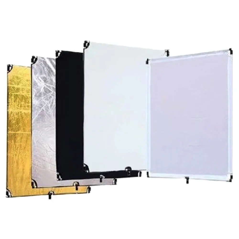 

Pro Studio 40"x48" 100x120cm 5-in-1 Flag Panel Set Reflector w/ 3/8" Screw Hole