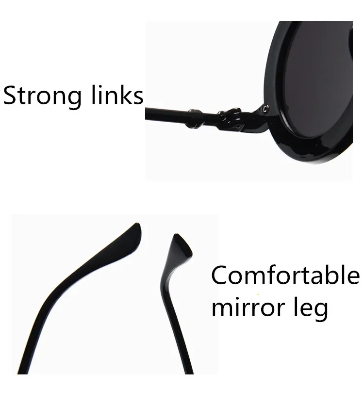 ASUOP 2018 New Retro Round Lady Sunglasses English Letter Bees Men Luxury Brand Cat Eye Glasses UV400 Color Travel Travel Goggle (1)