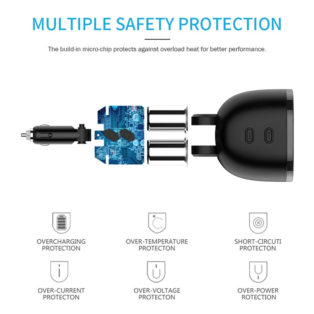 Двойной прикуриватель USB Автомобильное зарядное устройство с чашкой для зарядки