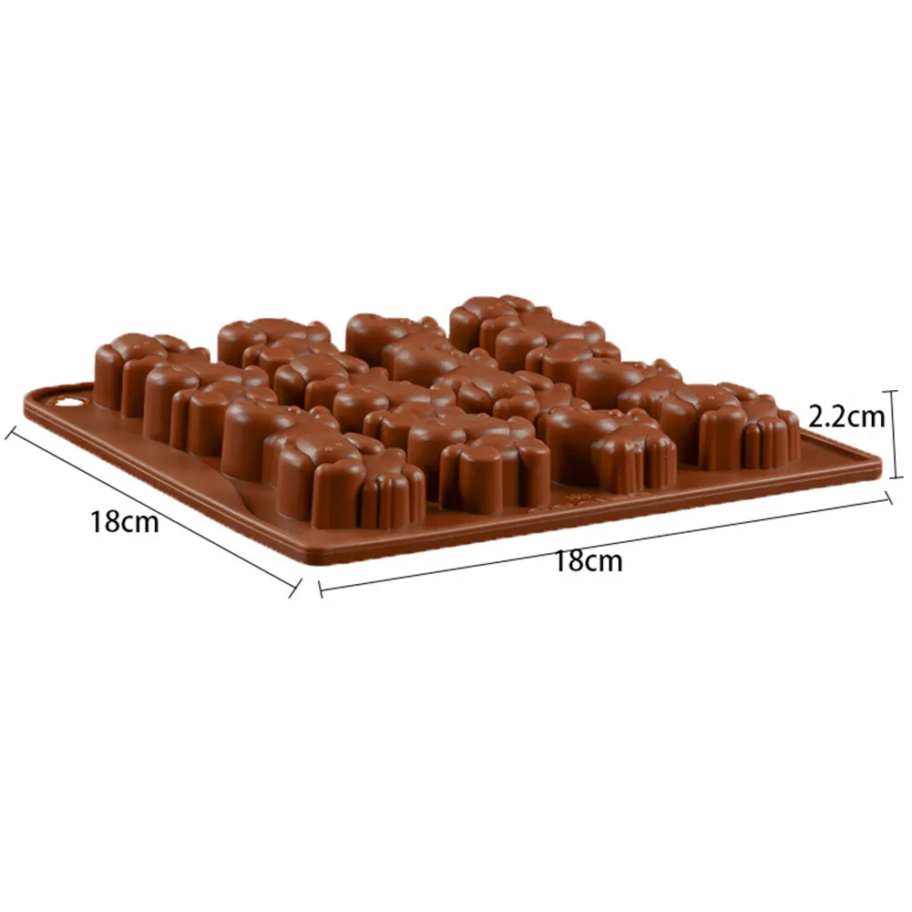 Силиконовая форма для украшения торта слона 16 полости форма для шоколада формы для инструментов антипригарные DIY формы для выпечки 40
