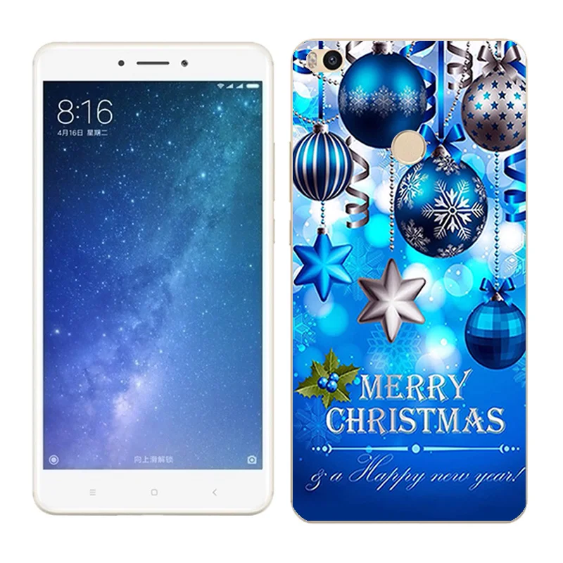 Чехол s для Xiaomi Mi Max2, мягкий силиконовый чехол для Xiaomi Mi Max 2 X'mas Day, окрашенный чехол для телефона xiomi Mi Max 2, Fundas - Цвет: 23