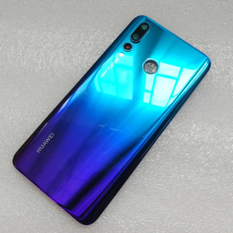 Новинка, задняя крышка из закаленного стекла для huawei Nova 4 VCE-AL00, запасные части, крышка для батареи, корпус+ рамка для камеры+ крышка для вспышки