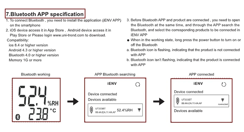 UT363 Bluetooth specification_