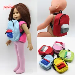 1 шт. милый маленький рюкзак для 18 дюймов 18 девушка Кукла Одежда Подходит 43 см Baby Born zapf школьная сумка best подарок