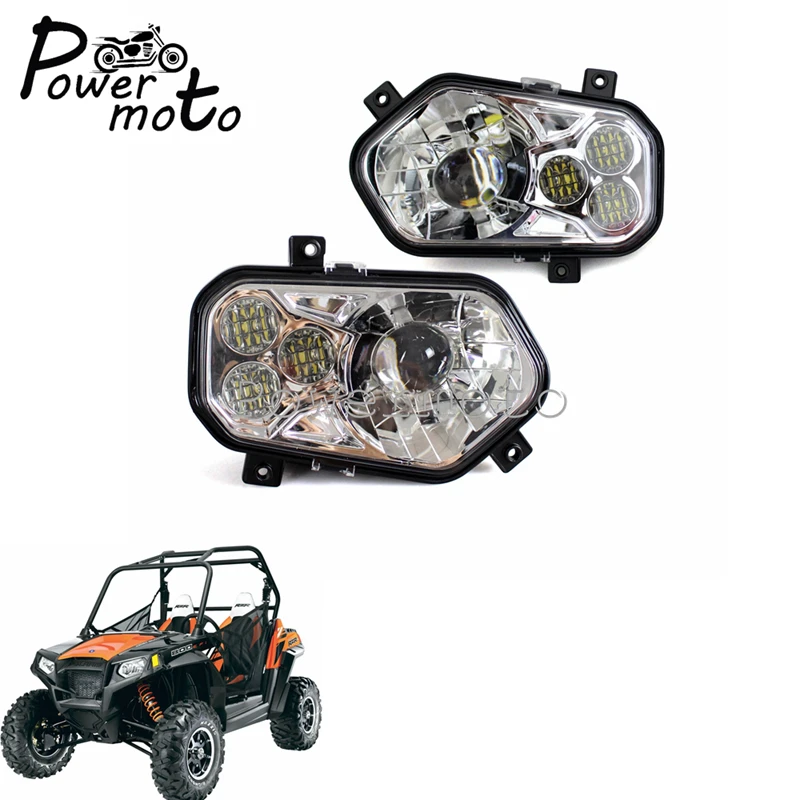 Мотоцикл UTV ATV 2 шт. Ретро светильник передняя фара ни для Polaris Ranger RZR 800 900 XP 4XP Sportsman