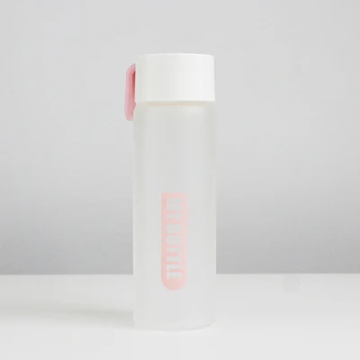 400ml Pink My Bottle 400 мл стеклянная бутылка для воды термостойкая боросиликатная стеклянная бутылка для воды портативная стеклянная бутылка - Цвет: 400ml Pink
