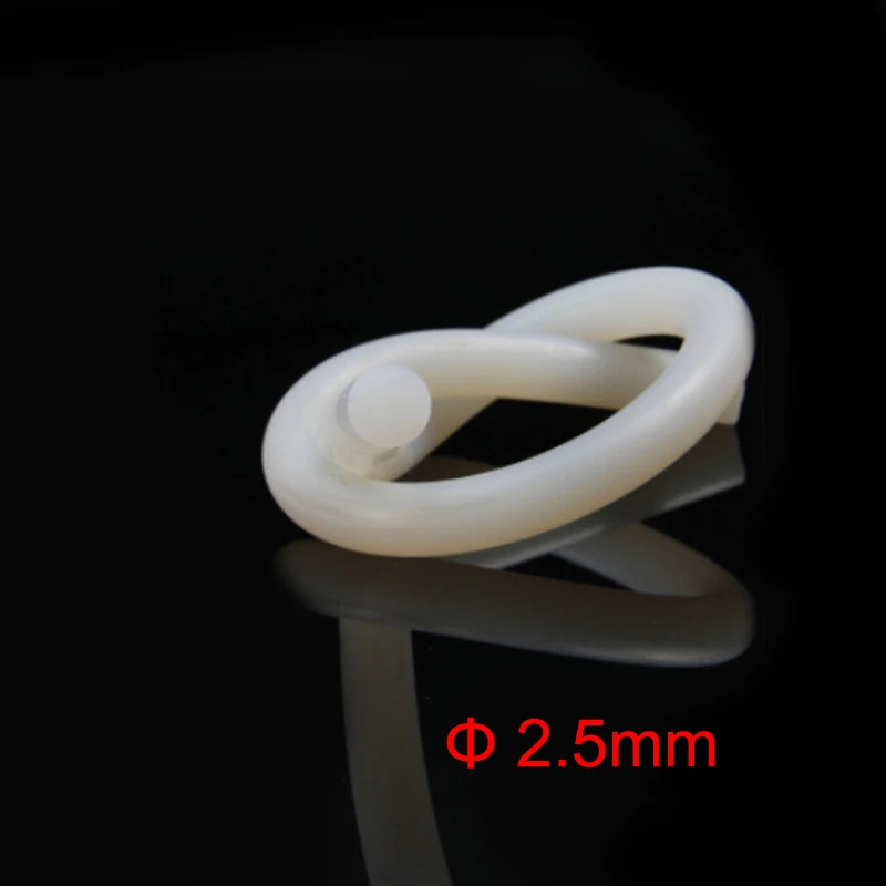 Buy 2.5mm diameter silicone rod rubber cord silicone