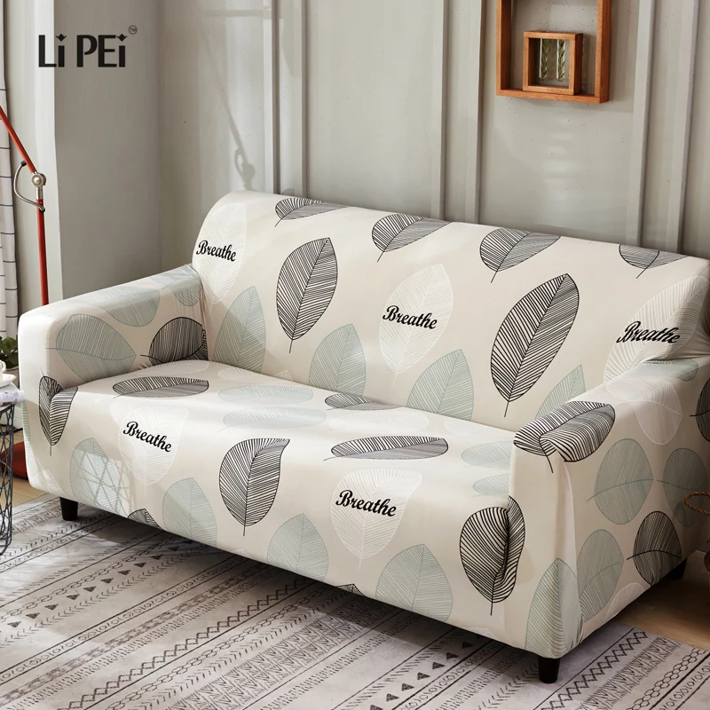 

Leaves Slipcover Sofa Cover Tightly All-inclusive Wrap single/double/three/four-Seat Sofa Cover Elasticity Sofa Cover 1pc