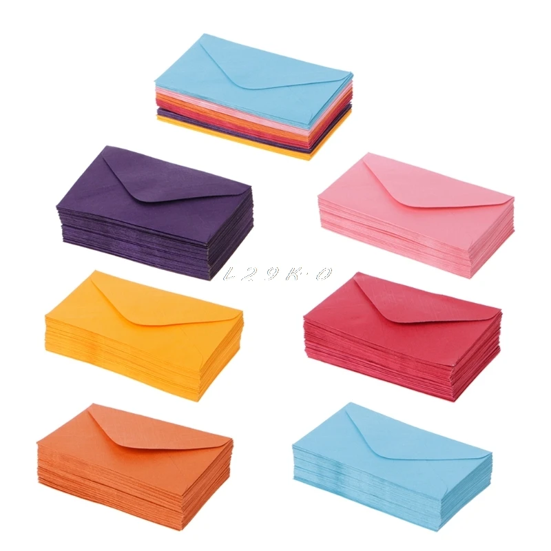  50Pcs Envelope Retro Blank Mini Paper Envelopes Wedding Party Invitation Greeting Cards Gift - 32908972047