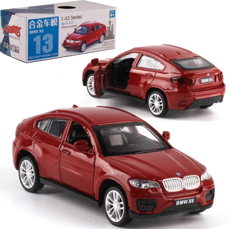 CAIPO 1:43 модель автомобиля BMWX6 из сплава металлическая литая для мальчиков