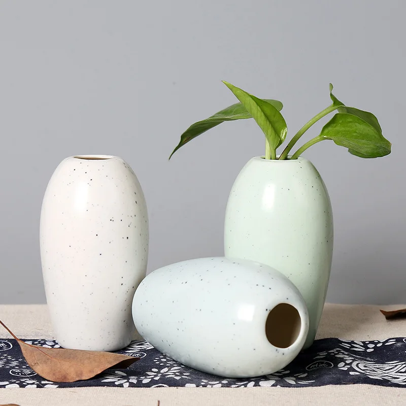 Ceramic Vase Flower Bottle European Minimalist Plant Hydroponic