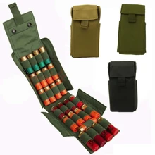 Охота тактический Молл Сумки 25 круглый 12GA 12 калибра боеприпасы дробовика Reload Airsoft Пейнтбол журнал Чехлы