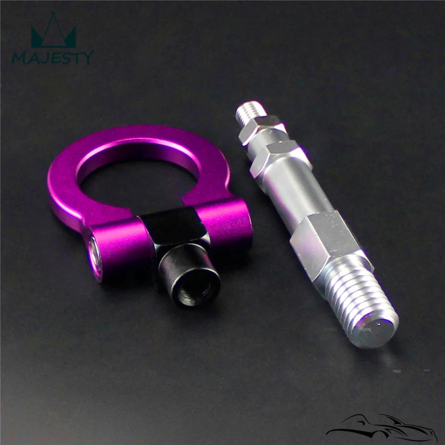 

19.5mm Aluminum Screw Tow Towing Hook Fit Audi A4 A4L 1.8T 2.0T 09-15 Purple