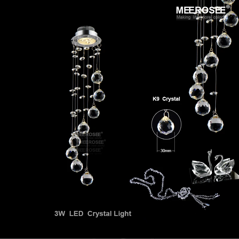 

Small LED Crystal Ceiling Light Fixture Crystal lustre Lamp Spiral Crystal Light for Aisle Hallway Porch Staircase Lighting