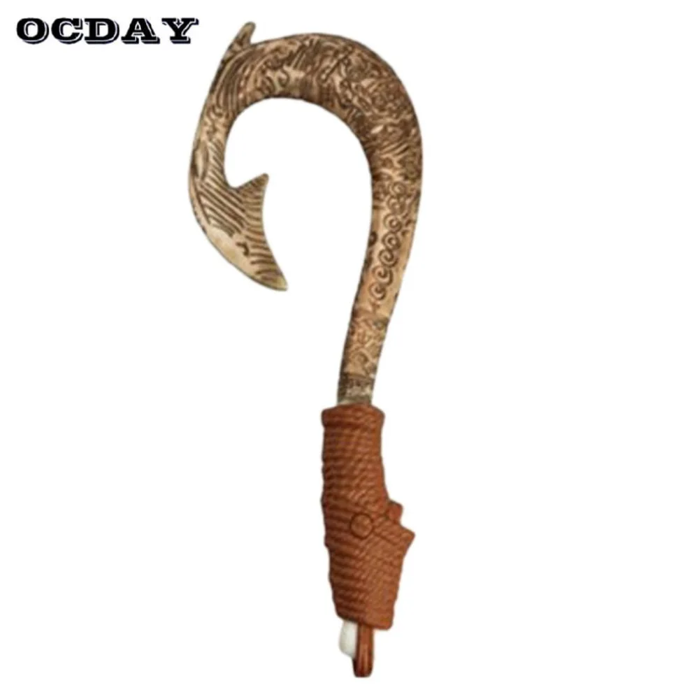 

Movie Moana Waialiki Maui Heihei ABS Weapons Light Sound Saber Fishing Hook Action Figures Moana Adventure Toy Christmas Gifts
