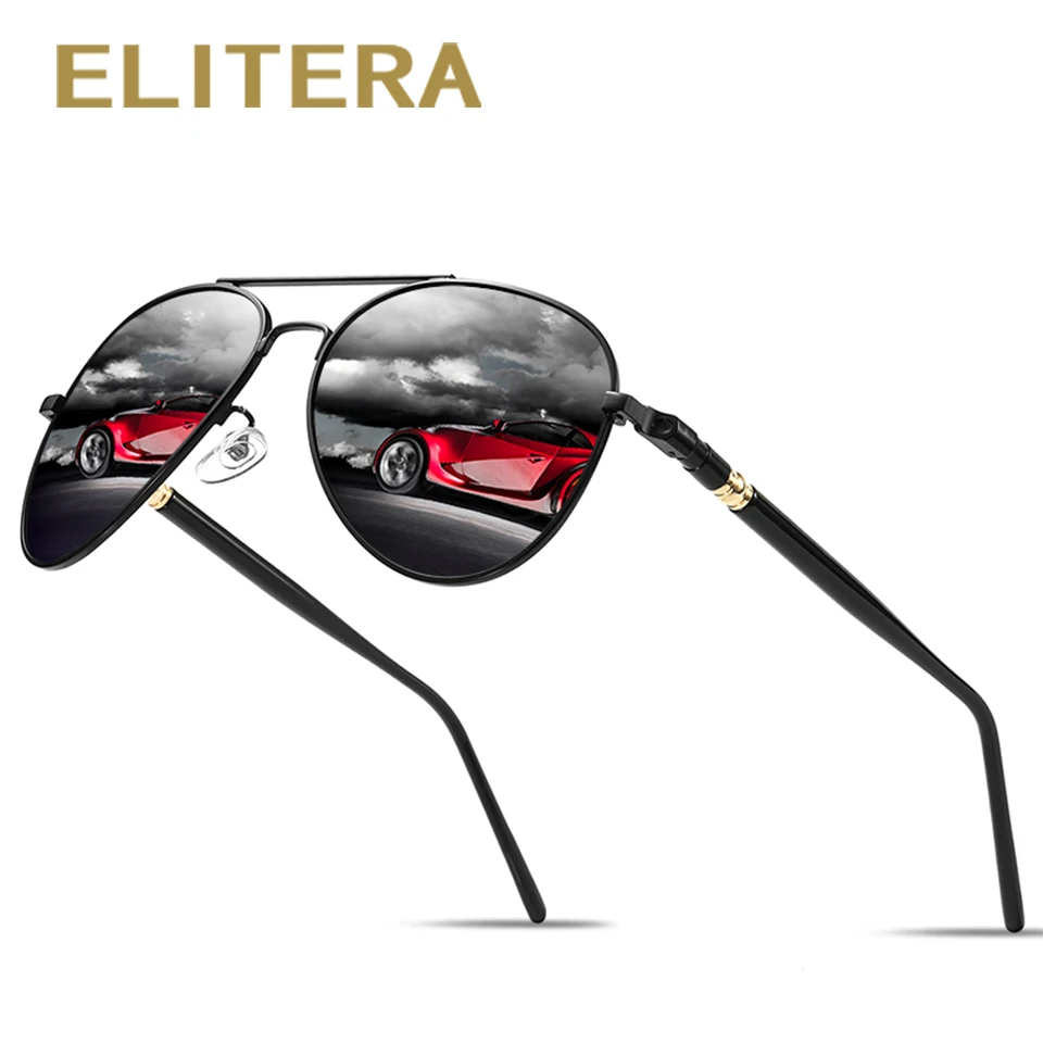 Мужские и женские солнцезащитные очки ELITERA брендовые дизайнерские авиаторы с