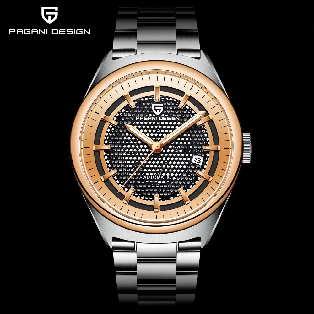 

2018 New Luxury Brand PAGANI DESIGN Fashion Mechanical Mens Watches Stainless Steel Sport Waterproof Watch Men Relogio Masculino