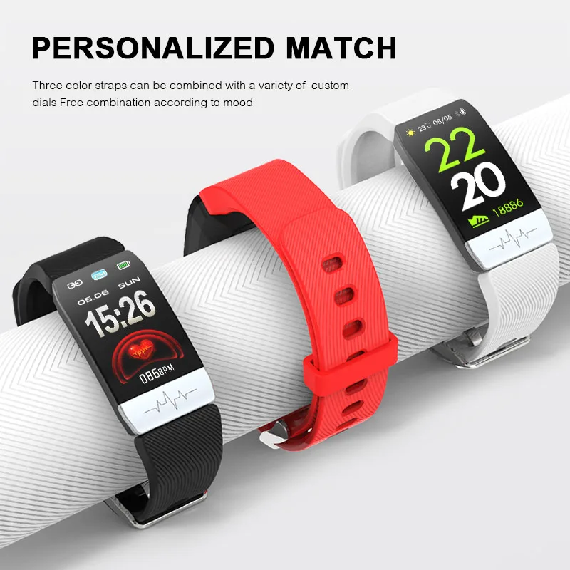 Смарт часы Wearpai Q1S ECG + PPG монитор сердечного ритма для женщин и мужчин фитнес