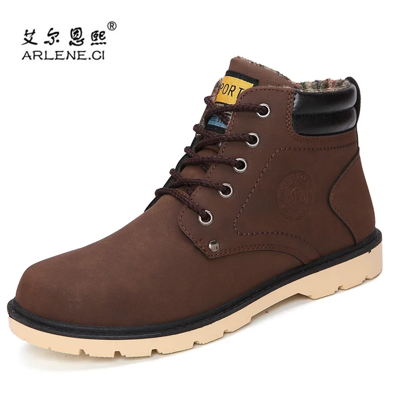2018 Hot Sale Men Outdoor Boots Ankle PU Leather Skateboarding Shoes