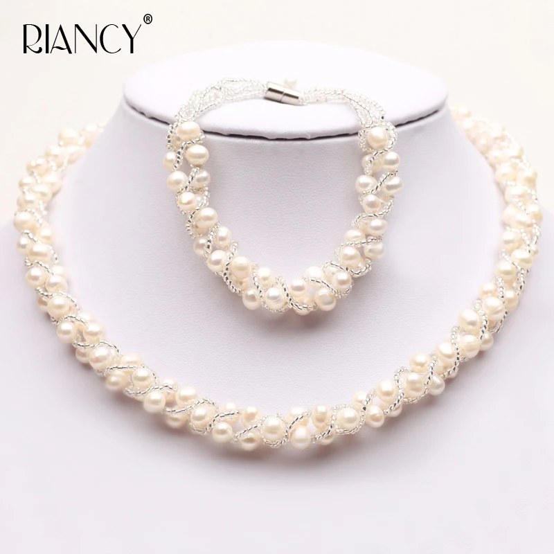 Natural Freshwater Pearl Jewelry Sets 