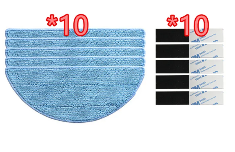 10 * mop ткань + 10 * магия паста для Chuwi iLife V5S iLife V5 Pro iLife X5 V3 + v5 V3 v5pro пылесос части