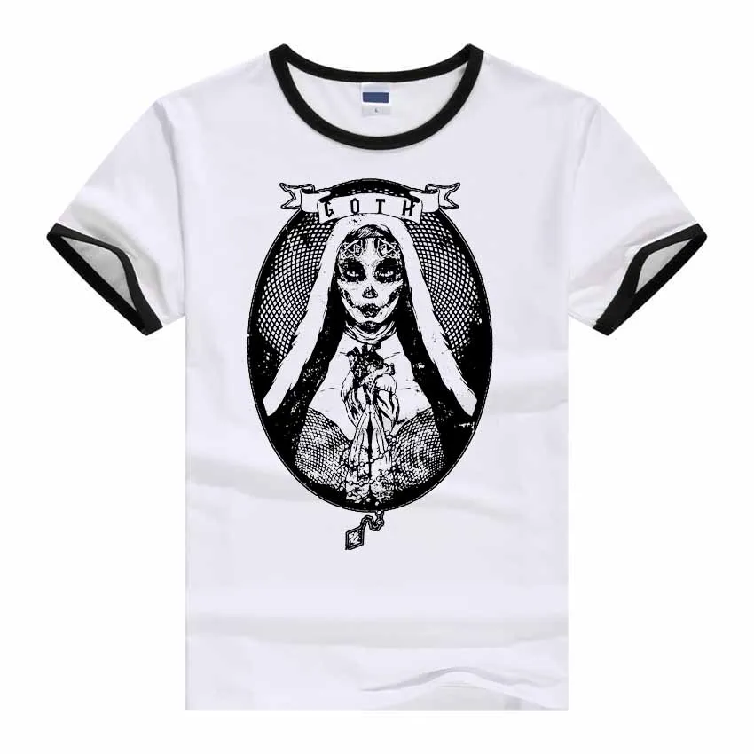 

goth art praying Madonna dark art dragon men women Harajuku vintage tee unisex t shirt