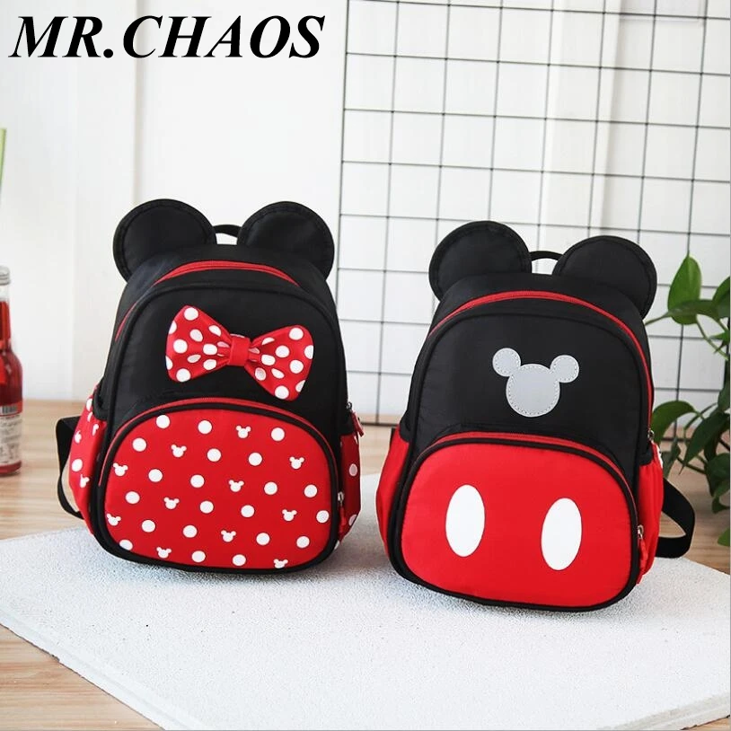 

2019 New Kids school bags Kindergarten Children Cartoon Mickey School Bags Minnie Backpack Waterproof Schoolbags Satchel