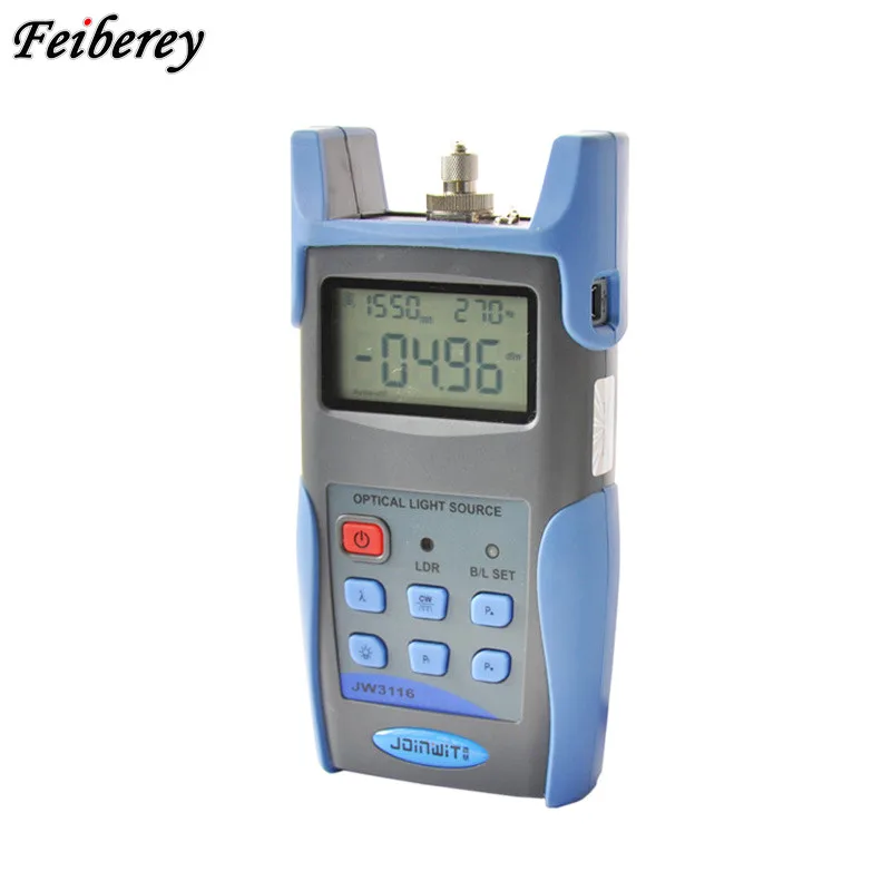 

Adjustable JW3116 1310 1490 1550nm Optical Light Source Stable Handheld Fiber Optic Laser Source Applicable for SM MM Fiber