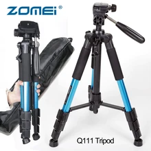 

ZOMEI Q111 Compact Tripod Pan Head Professional Portable Travel Camera Stand Aluminum for Canon Nikon DSLR Camera Accessories