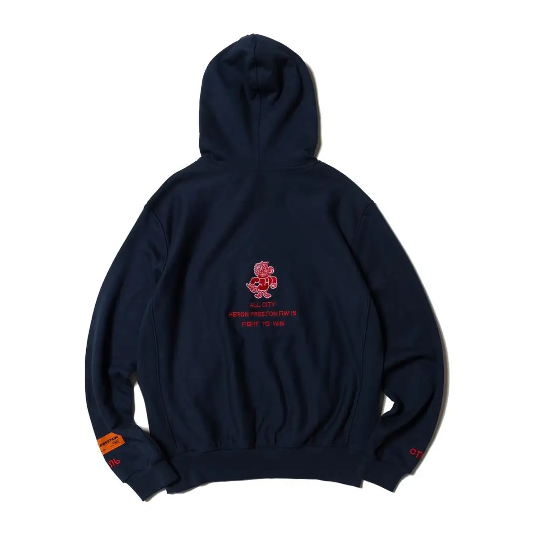 19SS New York Heron Preston Sweatshirts 1:1dargons cotton Embroidery High Street Hip Hop Justin bieber Heron Preston Hoodies